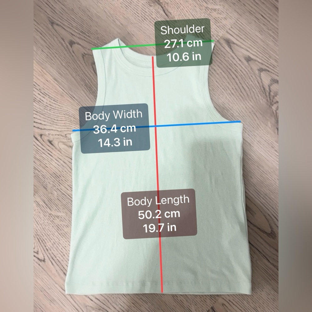 NEW Abercrombie Kids Tank Top Set Of 2 Size 15/16 Spring Color Pastel Blue Green - Picture 8 of 10